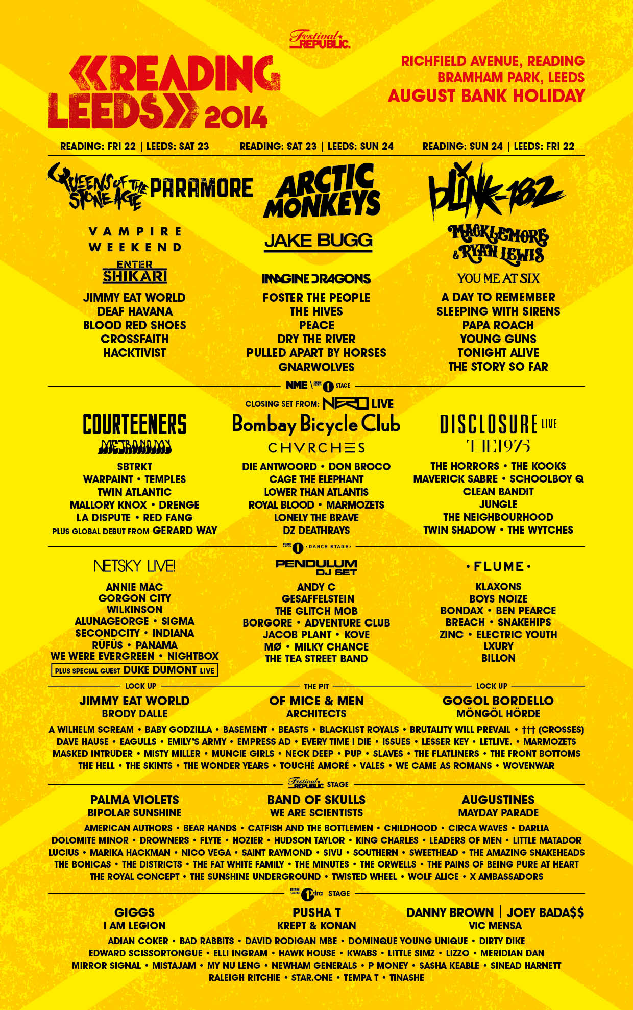 Reading Festival | R&L Line-up Announcement 02-07-14