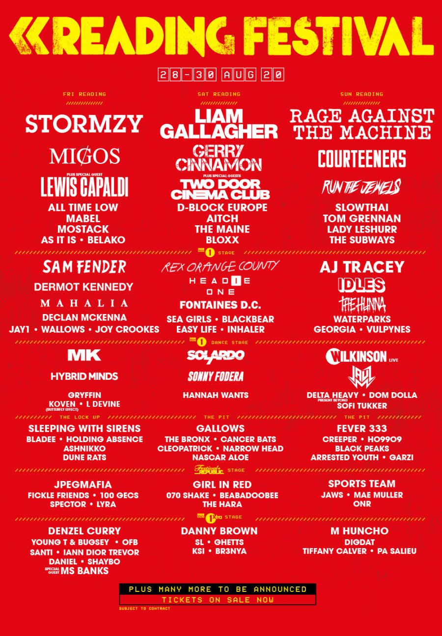 Leeds Festival 2021 Lineup Reading and Leeds Festivals 2021 Tickets
